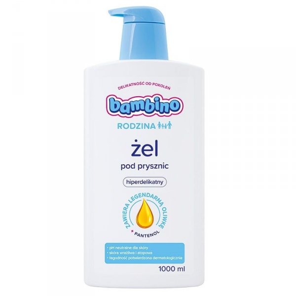 Bambino Rodzina Micelarny Żel pod prysznic - hiperdelikatny  1000ml