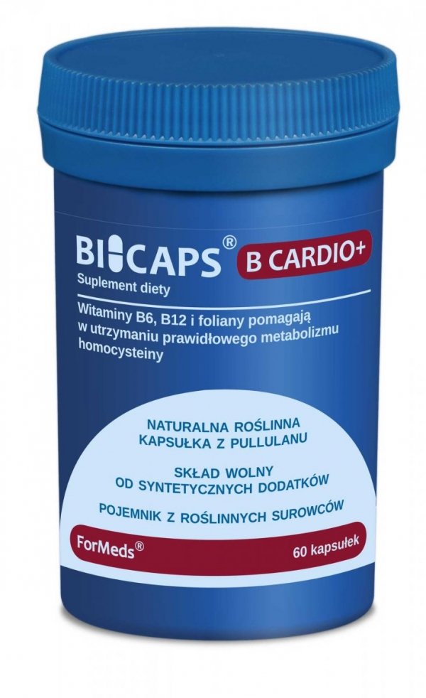 BICAPS B CARDIO + (Витамины B6, B12 и Фолат), Формедс, 60 капсул
