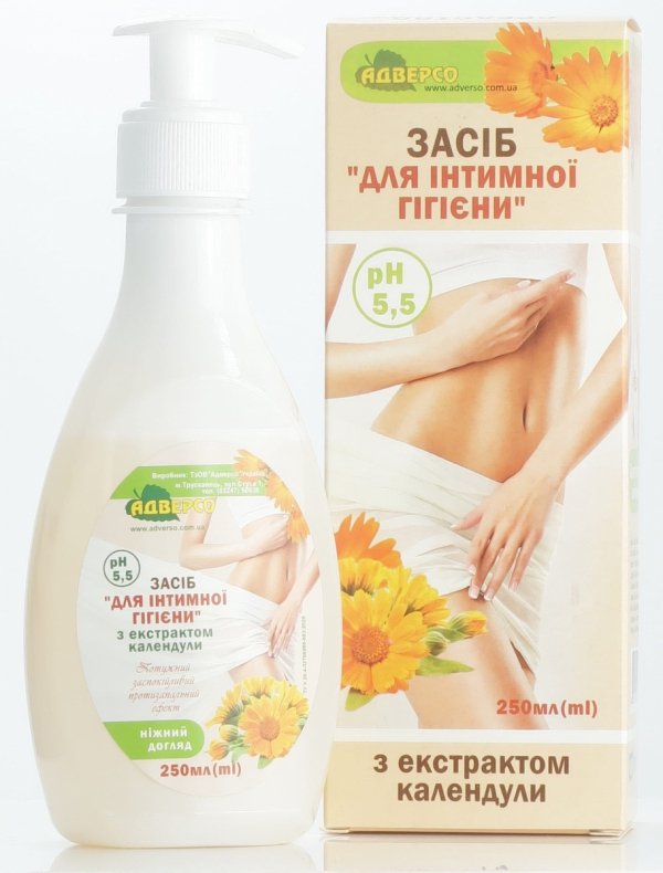 Żel do Higieny Intymnej z Ekstraktem z Nagietka, Adverso