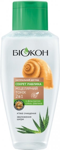 Tonik Micelarny ze Śluzem Ślimaka 2w1, Biokon, 215ml