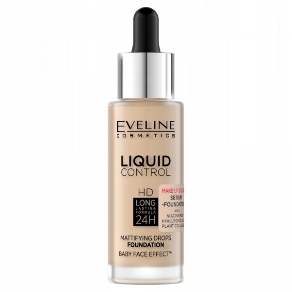 EVELINE Liquid Control HD Podkład do twarzy nr 015 Light Vanilla 32 ml