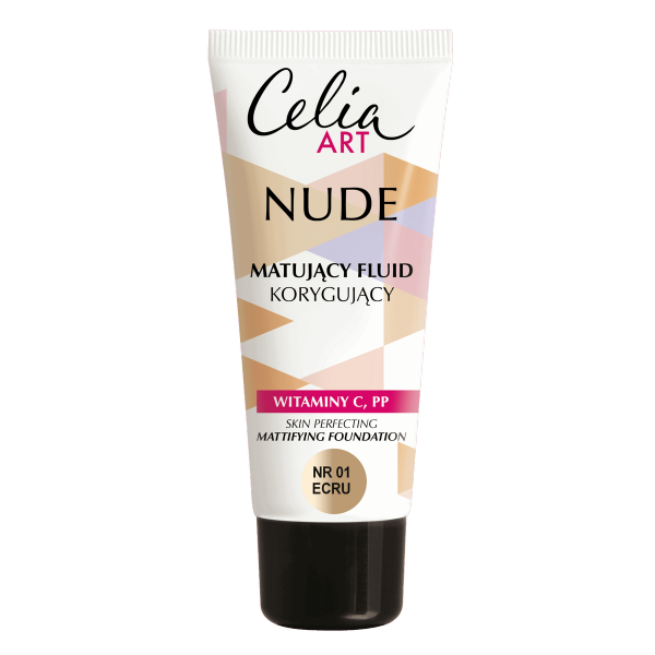 Celia Art Nude Matujący Fluid korygujący nr 01 ecru  30ml
