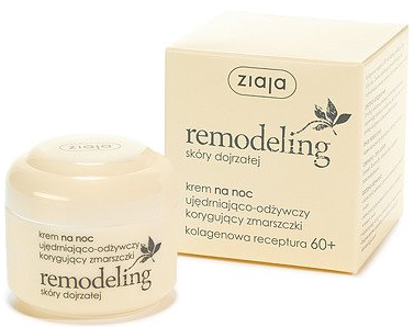 Укрепляющий и питательный ночной крем Ziaja Remodeling 60+