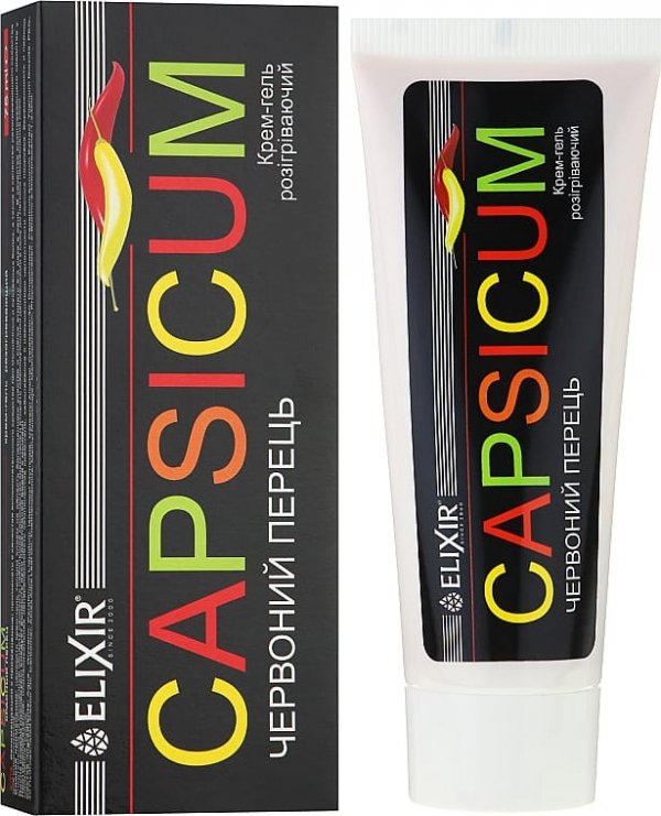 Capsicum Rozgrzewający Krem-żel z Czerwoną Papryką, Elixir, 75ml
