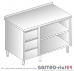 Stół z szafką otwartą i szufladami DM 3129 szerokość: 600 mm (800x600x850)