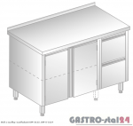 Stół z szafką i szufladami DM 3127 szerokość: 700 mm (1200x700x850)