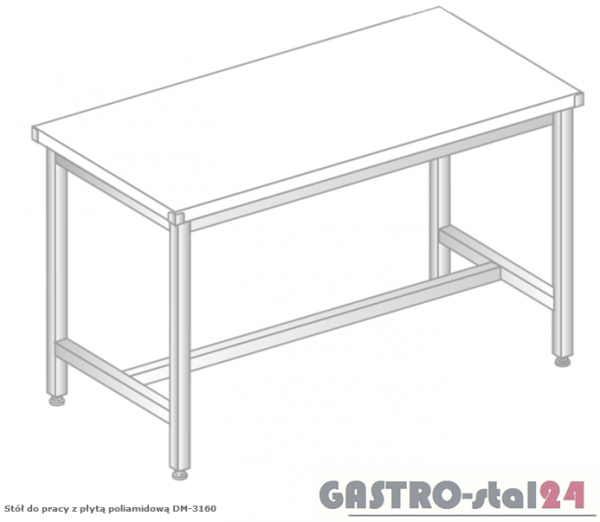 Stół do pracy z płytą poliamidową DM 3160 (1000x600x850)