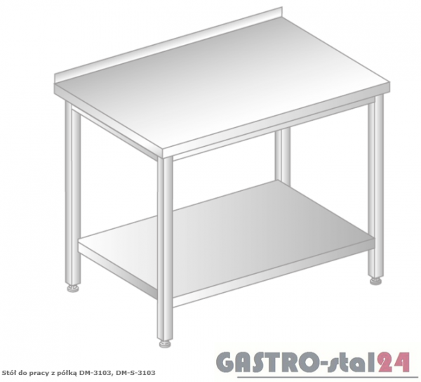 Stół do pracy z półką DM 3103 szerokość: 700 mm (600x700x850)