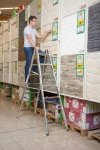 Drabina dwustronna ze szczeblami Krause STABILO 2X12  124944