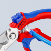 Nożyczki kątowe dla elektryków Knipex 95 05 20 SB z drobnymi ząbkami