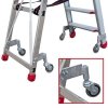 Drabina jednostronna z głębokimi  8 cm stopniami  Faraone LADY7