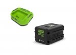 Zestaw zasilający Greenworks 60V ładowarka + akumulator 4 Ah GSK60B4