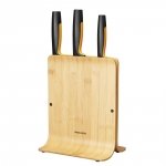 Fiskars Zestaw 3 noży w bloku bambusowym Functional Form 1057553