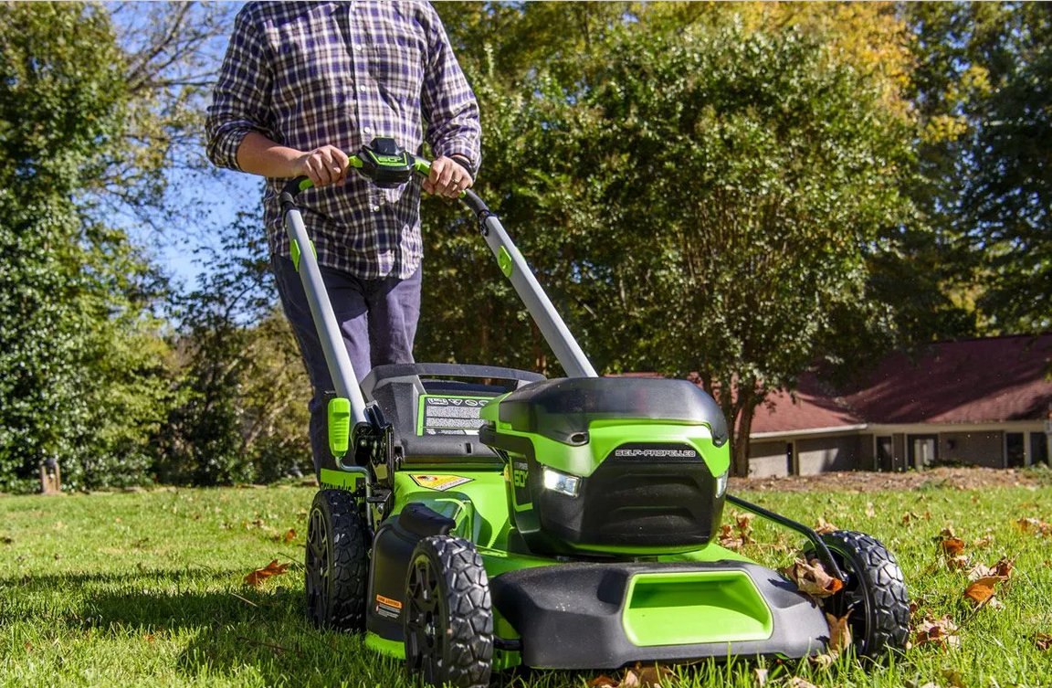 Greenworks gd60lm46sp on sale
