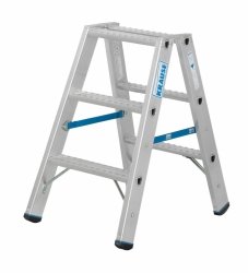 Drabina dwustronna ze stopniami R13 KRAUSE 2x3 stopnie 136138