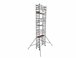 Rusztowanie  TOP SYSTEM SAFETY 8,10m wieża jezdna o wymiarach 75 x 180 cm   Faraone  MSA-74
