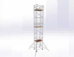 Rusztowanie  TOP SYSTEM 12,40m wieża jezdna o wymiarach  135 x 180 cm   Faraone  D1-114