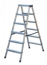 Drabina dwustronna KRAUSE Dopplo 2x6 stopni 120427 