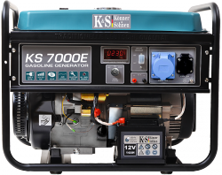 Agregat prądotwórczy benzynowy K&amp;S KS7000E 230 V / 12 V 1-fazowy 5.5 kW 