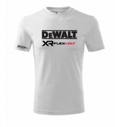 T-Shirt DeWALT Flex Volt roz. XL - biały