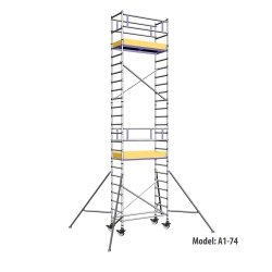Rusztowanie  TOP SYSTEM  8,4m wieża jezdna o wymiarach 75 x 180 cm   Faraone A1-74