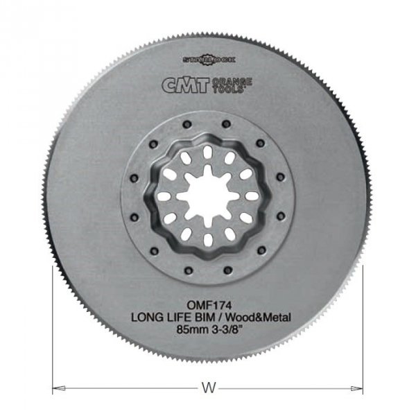 Brzeszczot oscylacyjny 85 mm CMT STARLOCK OMF174-X1