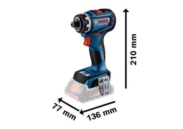 Wiertarko-wkrętarka akumulatorowa Bosch GSR 18V-90 FC Professional + UCHWYTY