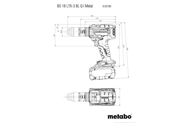 Wiertarko wkrętarka Metabo BS 18 LTX-3 BL Q I METAL 18V 603180840