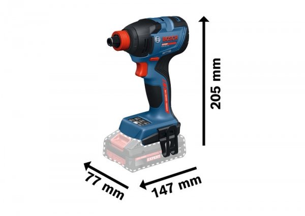 Zakrętarka udarowa klucz Bosch EXPERT EXDX18V-210 L-Boxx