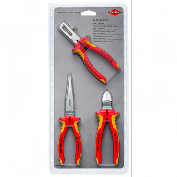 Zestaw narzędzi do prac elektroinstalacyjnych Knipex 00 31 30 BK V03