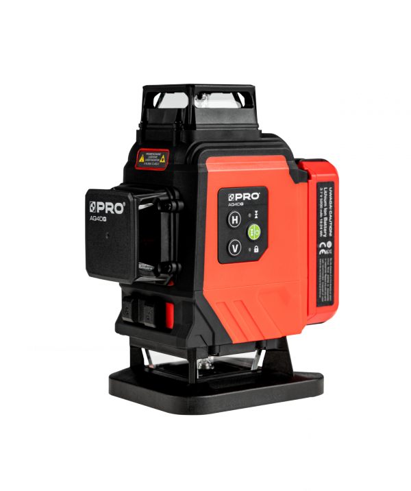 Laser akumulatorowy wieloliniowy zielony 4x360° PRO AQ4DG 