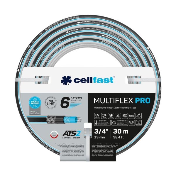 Wąż ogrodowy Cellfast 13-821 MULTIFLEX PRO ATS2 3/4&quot; 30m