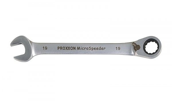 Klucz płasko-oczkowy z grzechotką Proxxon MicroSpeeder 17 mm PR23139 - z przełącznikiem 