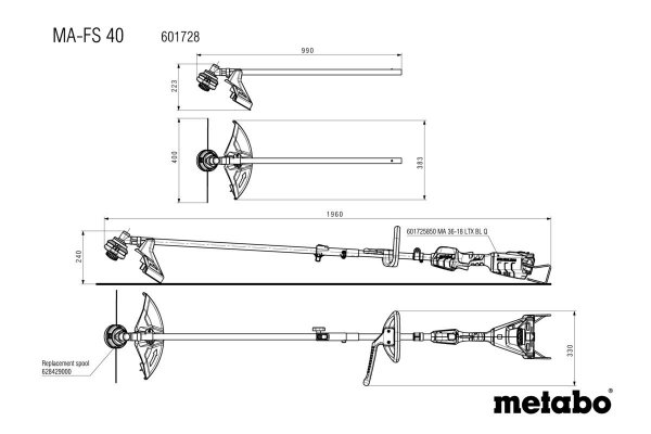 Przystawka do kosy mechanicznej Metabo MA-FS 40 601728850