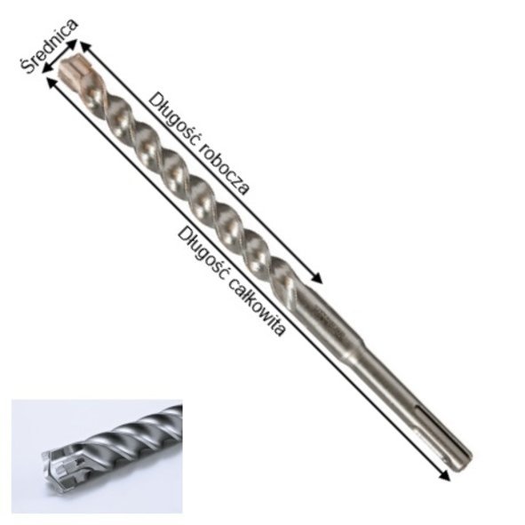 Wiertło do betonu NEMESIS 2 SDS-Plus Makita B-58637 20x250mm