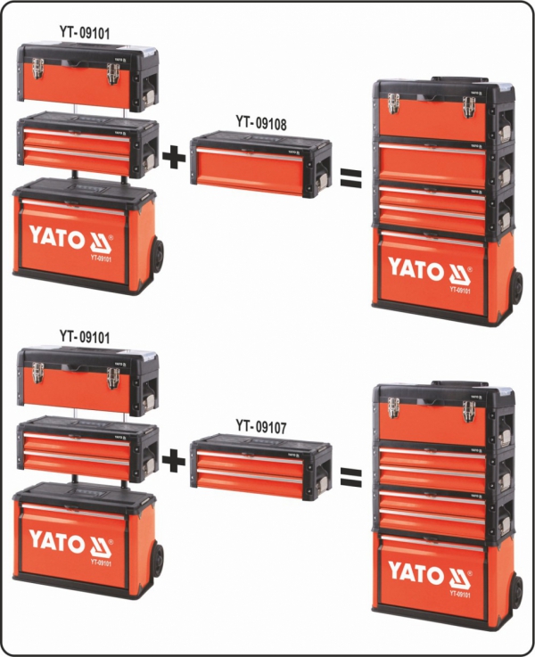 Wózek narzędziowy 3-częściowy YATO YT-09101