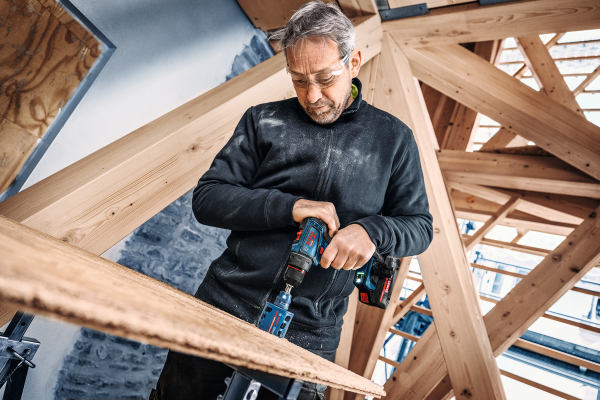 Wiertarko-wkrętarka akumulatorowa Bosch EXPERT EXSR18V-90 2x4Ah