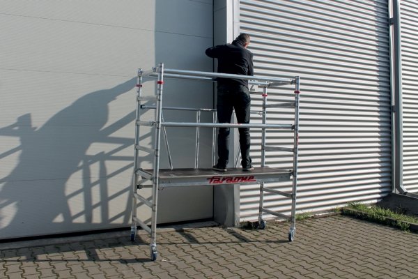 Rusztowanie  3,7m wieża jezdna COMPACT XS o wymiarach 75 x 180 cm   Faraone  MODUŁ A + B
