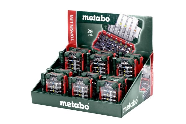 Zestaw bitów Metabo 29 elementów + latarka LED 626721000