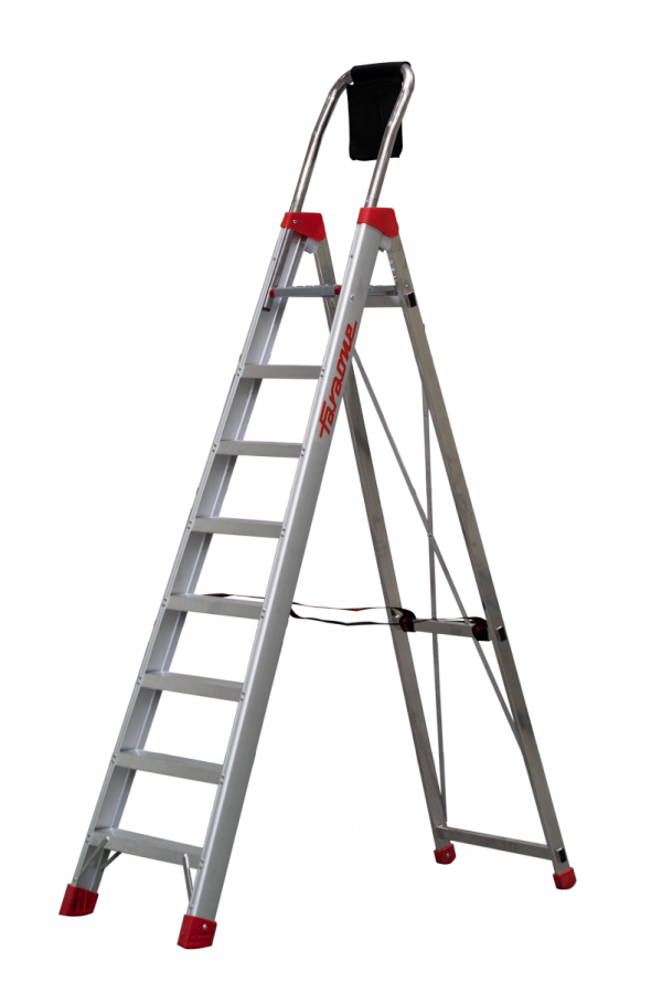 Drabina jednostronna z głębokimi  8 cm stopniami  Faraone LADY9