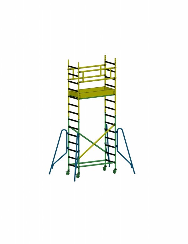 Rusztowanie  TOP FLEX 4,96m wieża jezdna o wymiarach 75 x 160 cm   Faraone  S160XS-43