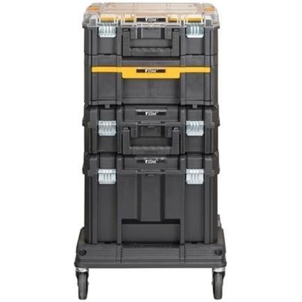 Wieża TSTAK - zestaw 4 skrzyń DeWALT DWST1-81048  + platforma jezdna