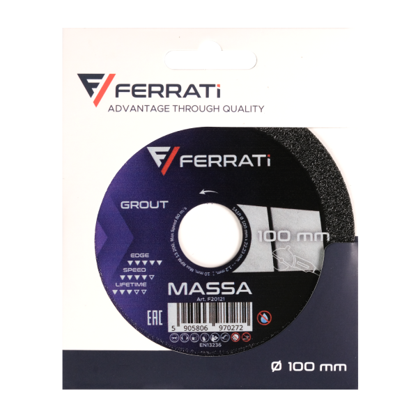 Tarcza tnąca z nasypem diamentowym 100mm MASSA  FERRATI F20121
