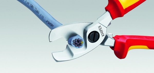 Nożyce do kabli z podwójnym ostrzem KNIPEX 95 16 200