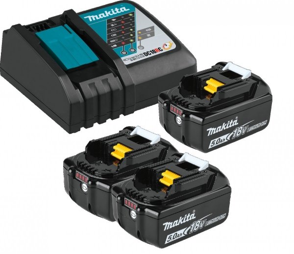 Zestaw combo Makita DLX3202TJ 3x5.0Ah DHR243, DGA506, DDF492