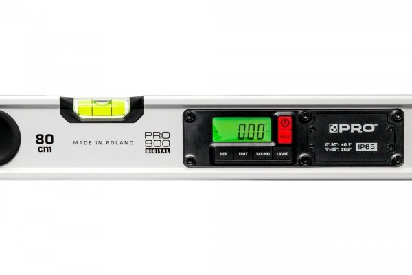 Poziomnica elektroniczna PRO PRO900 IP65 z magnesami 120cm z pokrowcem
