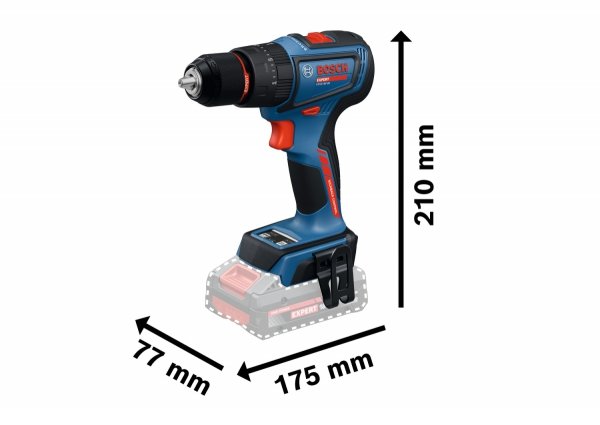 Wiertarko-wkrętarka akumulatorowa udarowa Bosch EXPERT EXSB18V-90 L-Boxx