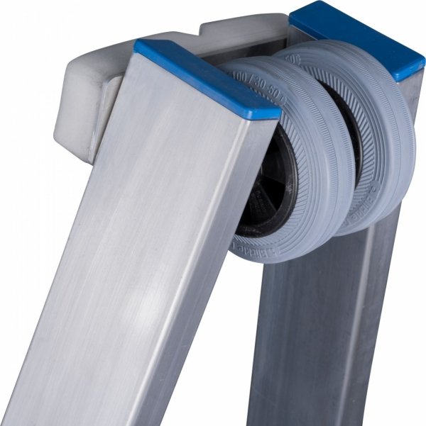 Drabina do mycia okien 4-elementowa ze stopniami KRAUSE  - zestaw wys. robocza 6,95m  842077