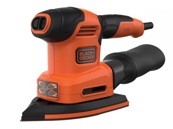 Szlifierka oscylacyjna oraz mimośrodowa 4w1 Black+Decker BEW200 125mm 200W