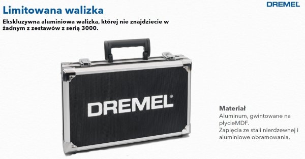 Narzędzie wielofunkcyjne Dremel 3000 VF  + 45 akcesoriów walizka